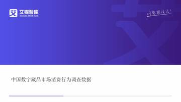 中国数字藏品市场消费行为调查数据.pdf