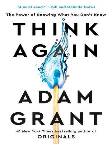 Think Again The Power of Knowing What You Dont Know (Random House Large Print) 