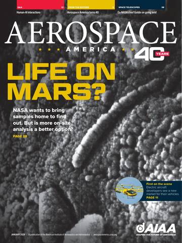 国际学生课外读物美国太空杂志Aerospace America 2024 01