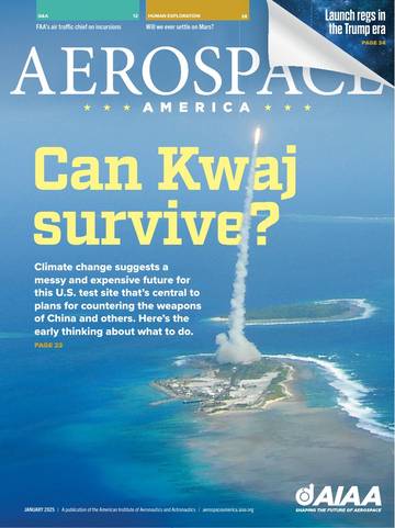 国际学生课外读物美国太空杂志Aerospace America 2025 01