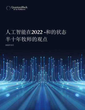 麦肯锡：人工智能在2022-和的状态 半十年牧师的观点.pdf