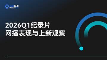 2026Q1纪录片网播表现与上新观察报告.pdf