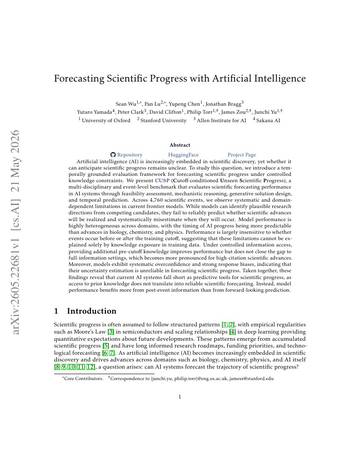 牛津大学&斯坦福大学&艾伦人工智能研究所& Sakana AI_预测科学进步与人工智能（英）.pdf