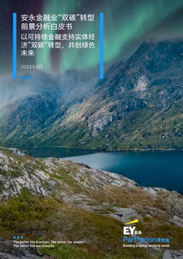 安永：金融业“双碳”转型前景分析白皮书.pdf