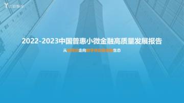 2022-2023中国普惠小微金融高质量发展报告.pdf