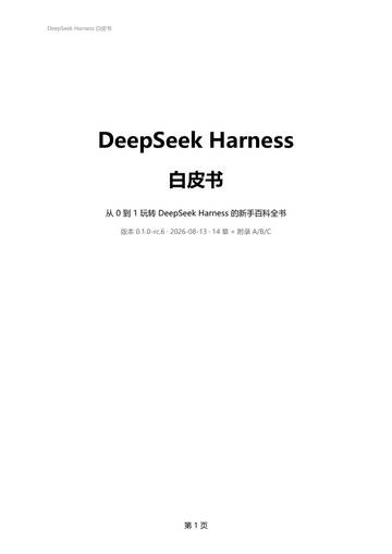 2026年DeepSeekHarness白皮书-从0到1玩转DeepSeekHarness的新手百科全书.pdf