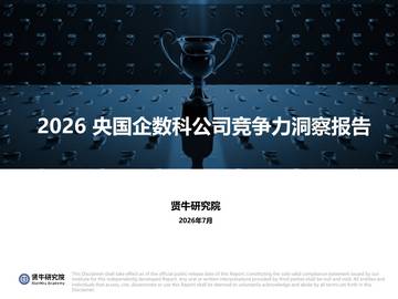2026央国企数科公司竞争力洞察报告.pdf