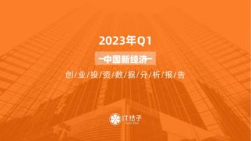 IT桔子：2023年Q1中国新经济创业投资数据分析报告.pdf