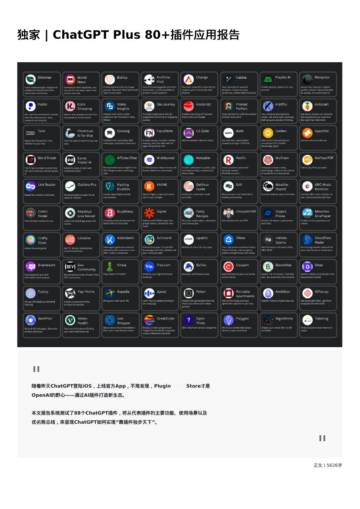 OpenMediation：2023年ChatGPT Plus 80+插件应用报告.pdf