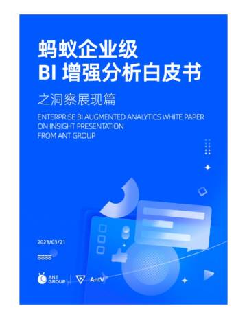 蚂蚁集团：蚂蚁企业级BI增强分析白皮书之洞察展现篇（2023）.pdf