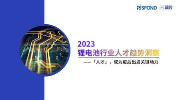 2023锂电池行业人才趋势洞察.pdf