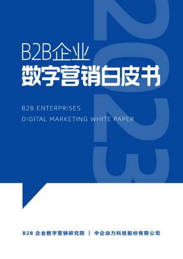 中企动力：B2B企业数字营销白皮书.pdf