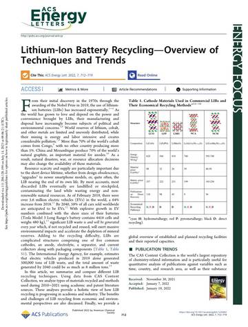 Lithium-Ion Battery Recycling Overview of Techniques and Trends.pdf