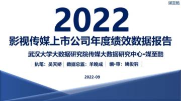 媒至酷：2022影视传媒上市公司年度绩效数据报告.pdf