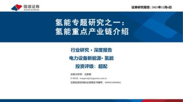 氢能专题研究之一：氢能重点产业链介绍.pdf