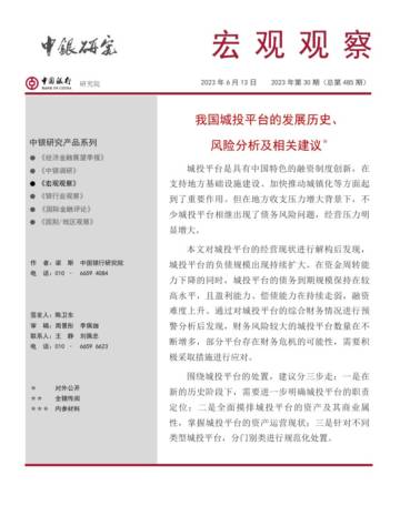 中国银行研究院：我国城投平台的发展历史、风险分析及相关建议.pdf