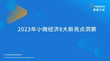 易观分析：2023年小微经济8大新亮点洞察.pdf