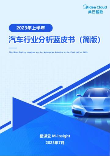 美云智数：2023年上半年汽车行业分析蓝皮书（简版）.pdf