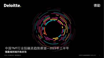 德勤：中国TMT行业投融资趋势展望-2023年上半年.pdf