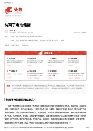 头豹：钠离子电池储能.pdf