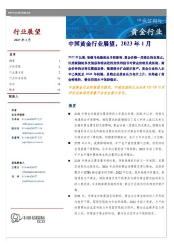 2023中国黄金行业展望.pdf