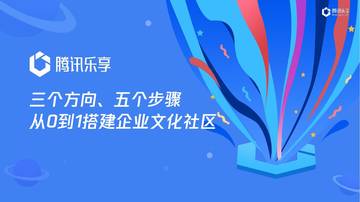 腾讯乐享：三个方向、五个步骤-从0到1搭建企业文化社区.pdf