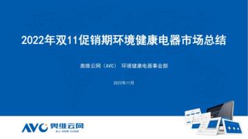2022年双11促销期环境健康电器市场总结.pdf