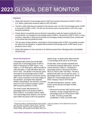 IMF：2023 GLOBAL DEBT MONITOR.pdf