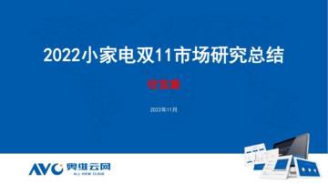 2022年双11 小家电市场总结.pdf