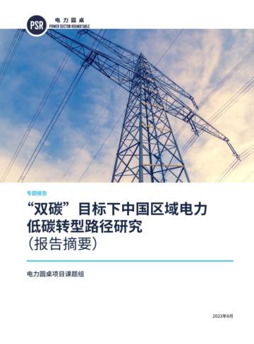 自然资源保护协会：“双碳”目标下中国区域电力低碳转型路径研究.pdf
