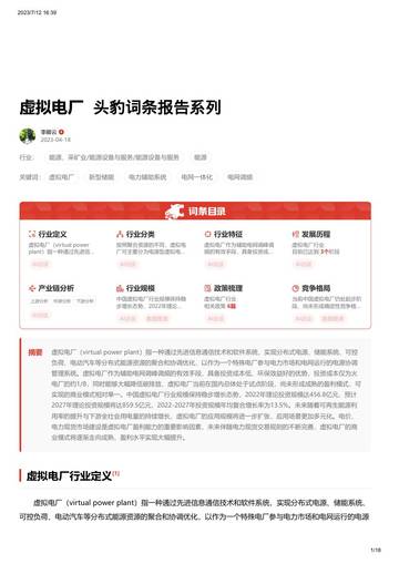 2023虚拟电厂词条报告系列.pdf