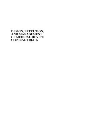 Design, Execution, and Management of Medical Device Clinical Trials (Salah AbdelAleem(auth.)).pdf