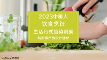 MassThinker：2023中国人饮食烹饪生活方式趋势洞察与厨房产品设计报告.pdf