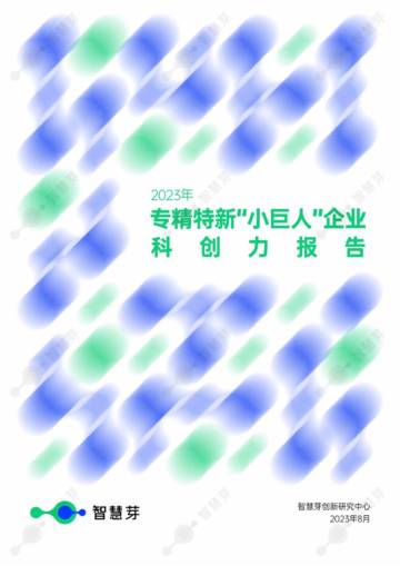 智慧芽创新研究中心：2023年专精特新“小巨人”企业科创力报告.pdf