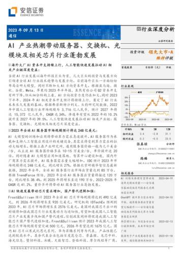 AI产业热潮带动服务器、交换机、光模块及相关芯片行业蓬勃发展.pdf