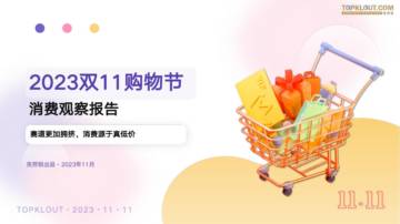 克劳锐：2023双11购物节消费观察报告.pdf