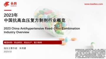 头豹：2023年中国抗高血压复方制剂行业概览.pdf
