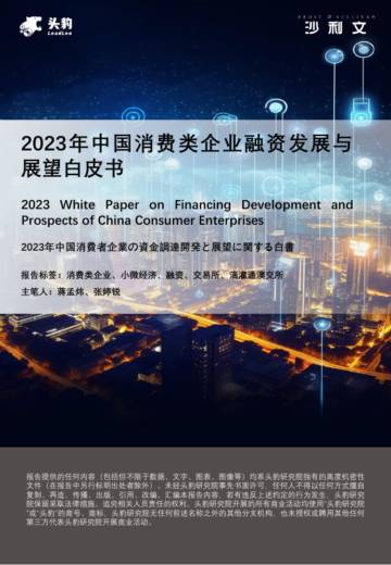 沙利文：2023年中国消费类企业融资发展与展望白皮书.pdf