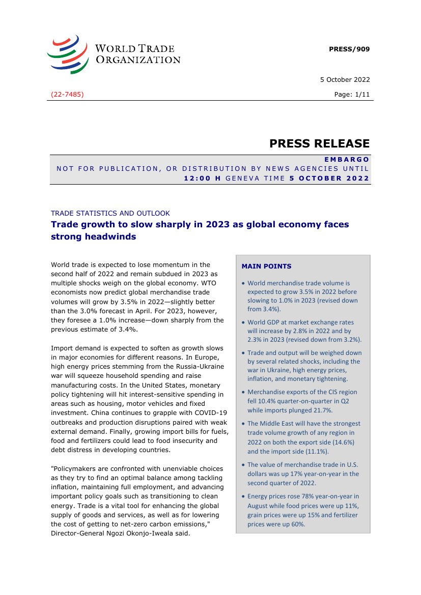 报告：2023年全球贸易增长预计将大幅放缓.pdf