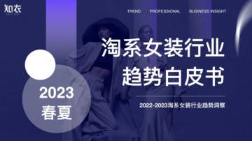 知衣科技：2023春夏淘系女装行业趋势白皮书.pdf