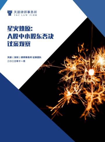 天册-星火燎原：A股中小股东否决议案观察.pdf