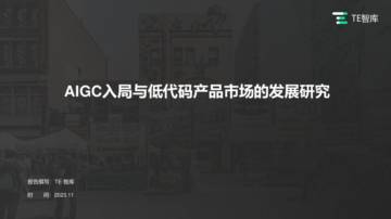 TE智库：2023年AIGC入局与低代码产品市场的发展研究报告.pdf