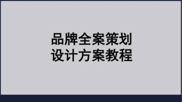 品牌全案策划设计方案教程.pdf