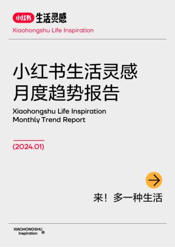 小红书：小红书生活灵感月度趋势报告（2024.01）.pdf