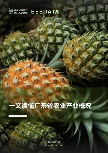 农小蜂：一文读懂广东省农业产业概况.pdf